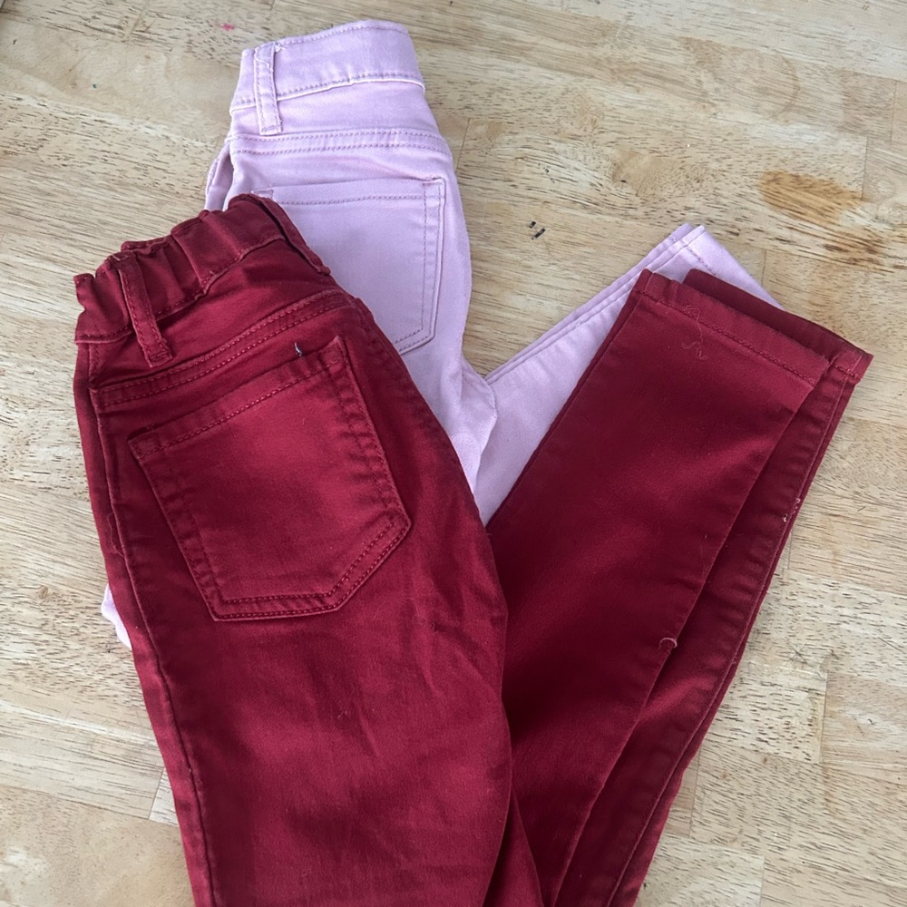 Place Red and Pink Ankle Cropped Jeans